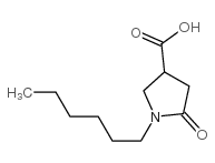 1-HEXYL-5-OXO-3-PYRROLIDINECARBOXYLIC ACID picture