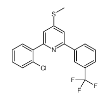 2-(2-chlorophenyl)-4-methylsulfanyl-6-[3-(trifluoromethyl)phenyl]pyridine结构式