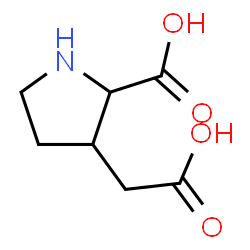 2-carboxy-3-pyrrolidineacetic acid结构式