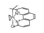 PtClEt(2,9-Me2-1,10-phenanthroline)(C2H4)结构式