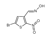 5-bromo--2-nitrothiophene-3-carbaldehyde oxime Structure