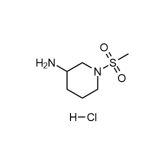 1-methanesulfonylpiperidin-3-aminehydrochloride Structure