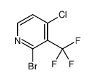 2-bromo-4-chloro-3-(trifluoromethyl)pyridine结构式