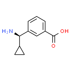 3-((1R)AMINOCYCLOPROPYLMETHYL)BENZOIC ACID结构式