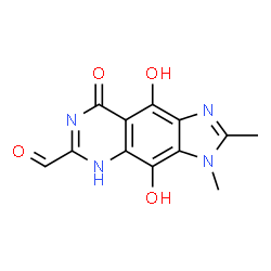 3H-Imidazo[4,5-g]quinazoline-6-carboxaldehyde,5,8-dihydro-4,9-dihydroxy-2,3-dimethyl-8-oxo- (9CI) structure