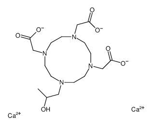 dicalcium,2-[4,7-bis(carboxylatomethyl)-10-(2-hydroxypropyl)-1,4,7,10-tetrazacyclododec-1-yl]acetate结构式