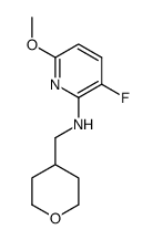 3-fluoro-6-methoxy-N-((tetrahydro-2H-pyran-4-yl)methyl)pyridin-2-amine Structure