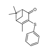 (1R,5S)-4,6,6-trimethyl-3-(phenylthio)bicyclo<3.1.1>hept-3-en-2-one结构式