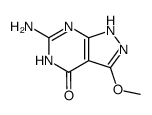 6-amino-3-methoxy-1H-pyrazolo<3,4-d>pyrimidin-4(5H)-one结构式