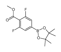 2, 6-二氟-4-(4, 4, 5, 5-四甲基-1, 3, 2-二氧硼杂环戊烷-2-基)苯甲酸甲酯图片