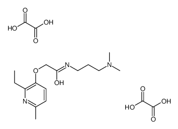 N-[3-(dimethylamino)propyl]-2-(2-ethyl-6-methylpyridin-3-yl)oxyacetamide,oxalic acid Structure