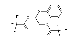 1-(phenylsulfenyl)-1,2-bis(trifluoroacetoxy)ethane结构式