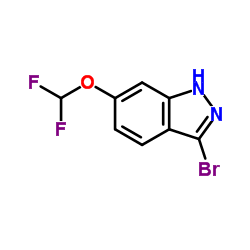 3-Bromo-6-(difluoromethoxy)-1H-indazole Structure