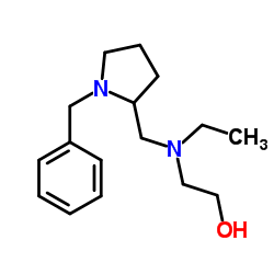 2-{[(1-Benzyl-2-pyrrolidinyl)methyl](ethyl)amino}ethanol结构式