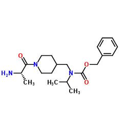 Benzyl {[1-(L-alanyl)-4-piperidinyl]methyl}isopropylcarbamate结构式