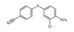 4-((4-amino-3-chlorophenyl)thio)benzonitrile结构式