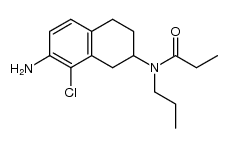 7-amino-8-chloro-2-(N-n-propyl-N-propionylamino)tetralin Structure