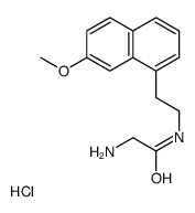 2-amino-N-[2-(7-methoxynaphthalen-1-yl)ethyl]acetamide,hydrochloride Structure