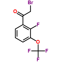 2-Bromo-1-[2-fluoro-3-(trifluoromethoxy)phenyl]ethanone structure