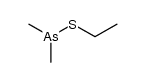 Ethylmercapto-dimethyl-arsin Structure