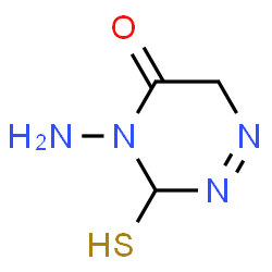 1,2,4-Triazin-5(4H)-one,4-amino-3,6-dihydro-3-mercapto-(9CI) picture