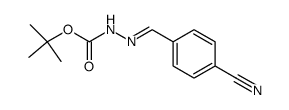 tert-butyl-2-(4-cyanobenzylidene)hydrazinecarboxylate Structure