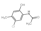 2-乙酰氨基-4-氯-5-甲基苯酚结构式