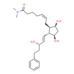 17-phenyl trinor Prostaglandin F2α dimethyl amide Structure