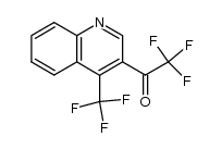 2,2,2-trifluoro-1-(4-(trifluoromethyl)quinolin-3-yl)ethanone Structure