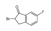 2-溴-2,3-二氢-6-氟-1H-茚-1-酮结构式