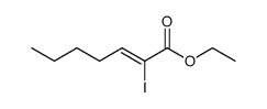 ethyl (Z)-2-iodo-2-heptenoate Structure