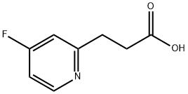 3-(4-氟吡啶-2-基)丙酸结构式