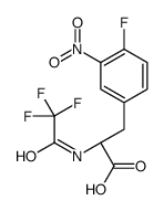 (2S)-3-(4-fluoro-3-nitrophenyl)-2-[(2,2,2-trifluoroacetyl)amino]propanoic acid结构式