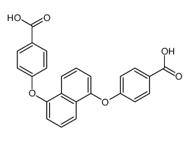 4-[5-(4-carboxyphenoxy)naphthalen-1-yl]oxybenzoic acid Structure