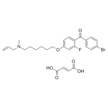 Ro 48-8071 fumarate structure