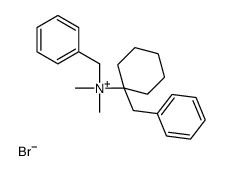 benzyl-(1-benzylcyclohexyl)-dimethylazanium,bromide结构式