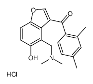 [3-(2,4-dimethylbenzoyl)-5-hydroxy-1-benzofuran-4-yl]methyl-dimethylazanium,chloride结构式