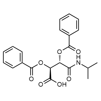 (2S,3S)-2,3-Bis(benzoyloxy)-3-[(propan-2-yl)carbamoyl]propanoic acid Structure