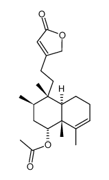 4-[2-[(1R)-4β-Acetoxy-1,2,3,4,4a,7,8,8aα-octahydro-1,2α,4aα,5-tetramethylnaphthalen-1α-yl]ethyl]furan-2(5H)-one picture