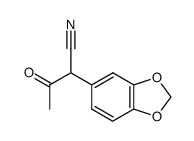 2-(Benzo[d][1,3]dioxol-5-yl)-3-oxobutanenitrile结构式