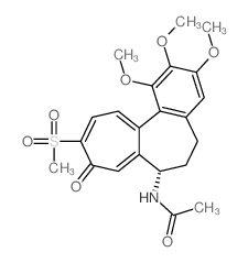 Acetamide,N-[(7S)-5,6,7,9-tetrahydro-1,2,3-trimethoxy-10-(methylsulfonyl)-9-oxobenzo[a]heptalen-7-yl]-结构式