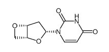 1-[2,6-dioxa-bicyclo[3.2.0]hept-3-yl]-1H-pyrimidine-2,4-dione Structure