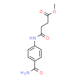 methyl 4-{[4-(aminocarbonyl)phenyl]amino}-4-oxobutanoate Structure