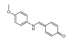 4-[(4-methoxyanilino)methylidene]cyclohexa-2,5-dien-1-one Structure