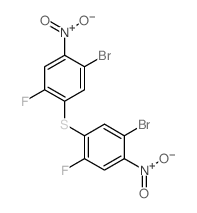 1-bromo-5-(5-bromo-2-fluoro-4-nitro-phenyl)sulfanyl-4-fluoro-2-nitro-benzene结构式