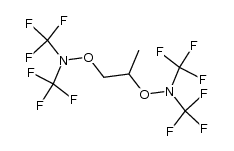 O,O-bis(bis(trifluoromethyl)-amino)-1,2-dihydroxy-propane结构式