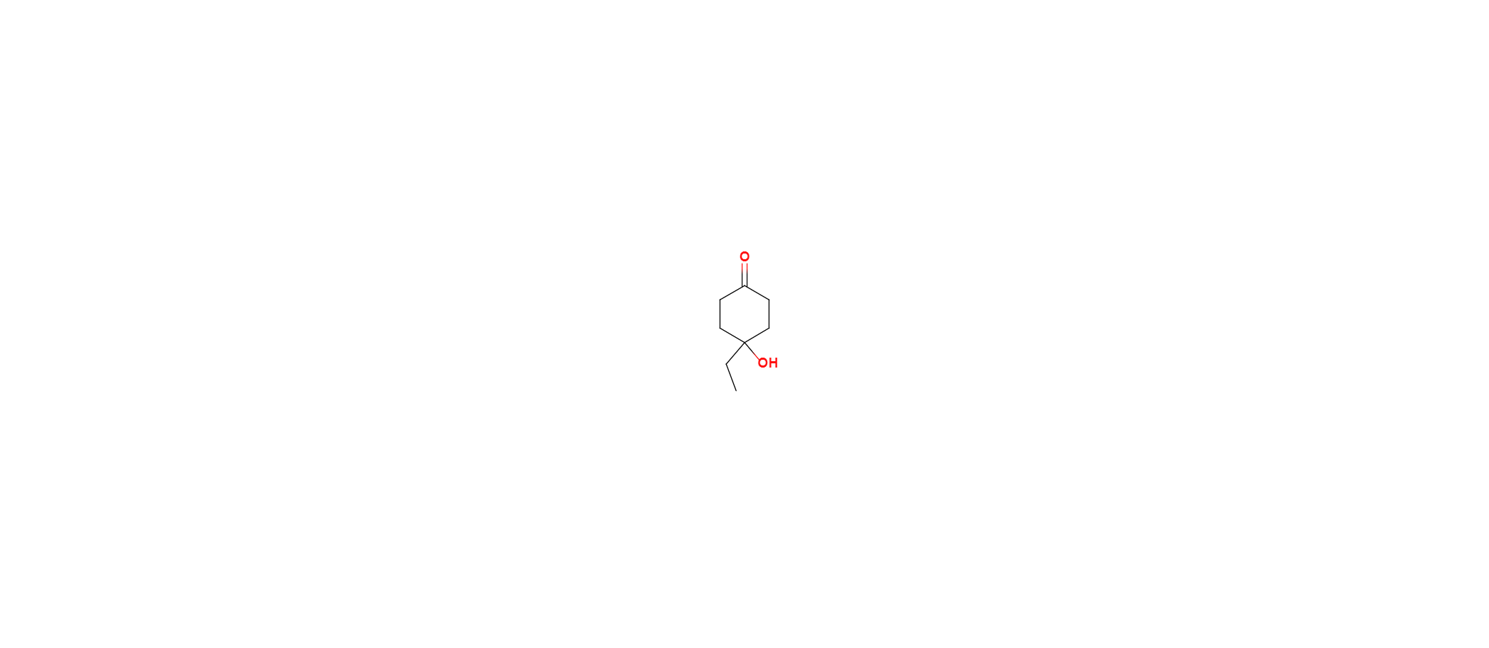 4-ethyl-4-hydroxycyclohexanone Structure