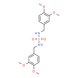 N,N'-BIS(3,4-DIMETHOXYBENZYL)SULFAMIDE结构式