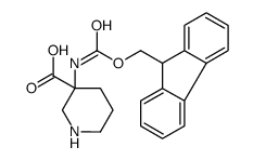 3-Piperidinecarboxylicacid,3-[[(9H-fluoren-9-ylmethoxy)carbonyl]amino]-(9CI) Structure