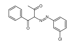 2-[(3-chlorophenyl)diazenyl]-1-phenylbutane-1,3-dione Structure